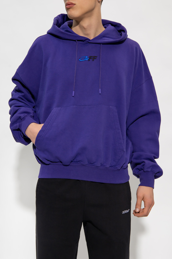 パーカー・フーディ OFF WHITE Men Hoodies OMBB085S25FLE00J49224922 Purple Off-White Hoodie - Purple - Men | OMBB085S25FLE00J49224922